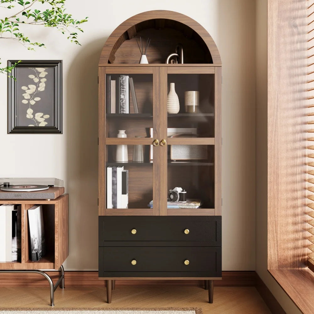 Closet Storage Cabinet with Adjustable Folding Floors