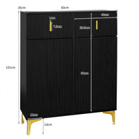 Modern Elegant Sideboard/shoe Cabinet with Structural Panels