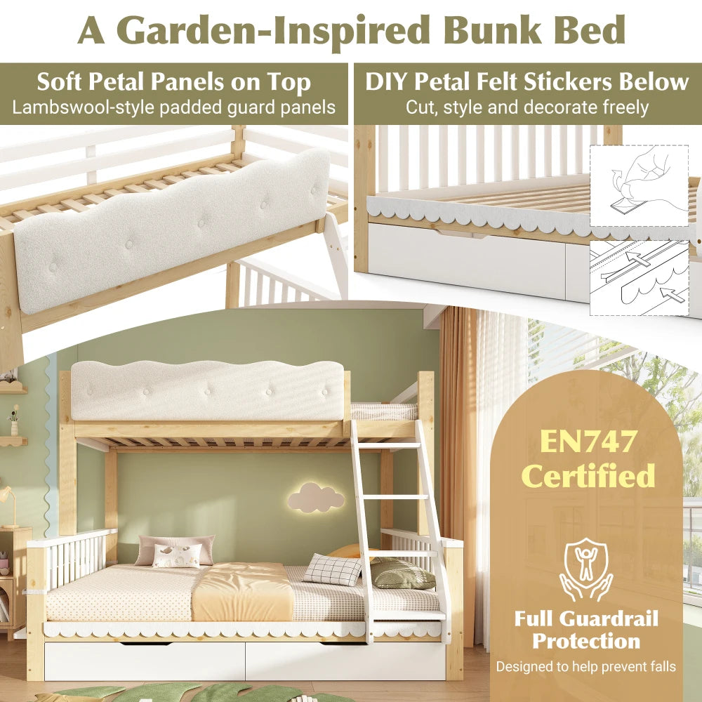 90x200/140x200cm Children's Bunk Bed