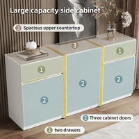 Luxurious Sideboard, High Gloss Varnish, Modern Living Room Storage Cabinet