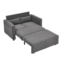 3-in-1 Minimalist Light Luxury 2-Seater Sofa Bed, Slide-to-Transform Design