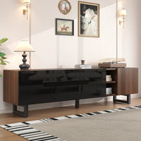 180 X 38 X 50cm Modern Living Room TV Cabinet with Four Doors, TV Panel