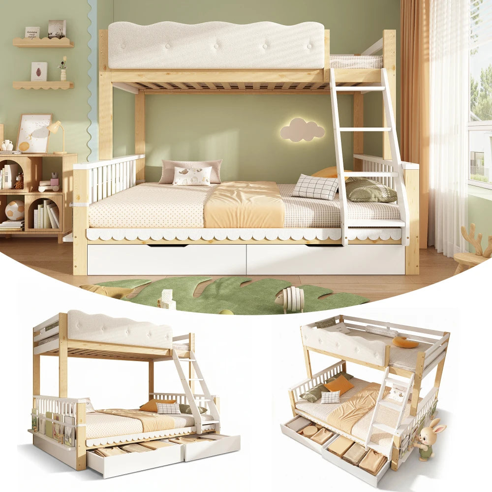 90x200/140x200cm Children's Bunk Bed