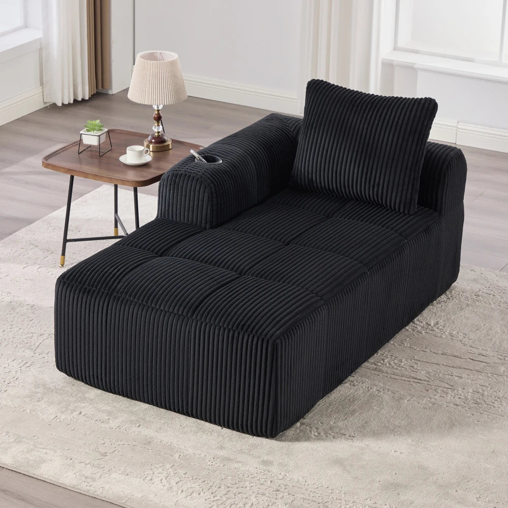 Kompakt modulsofa med sidelomme og kopholder