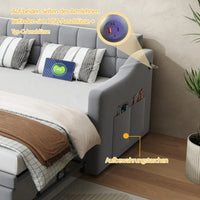 Upholstered Bed Sofa Bed Multi-function Sofa Bed 90*180*190