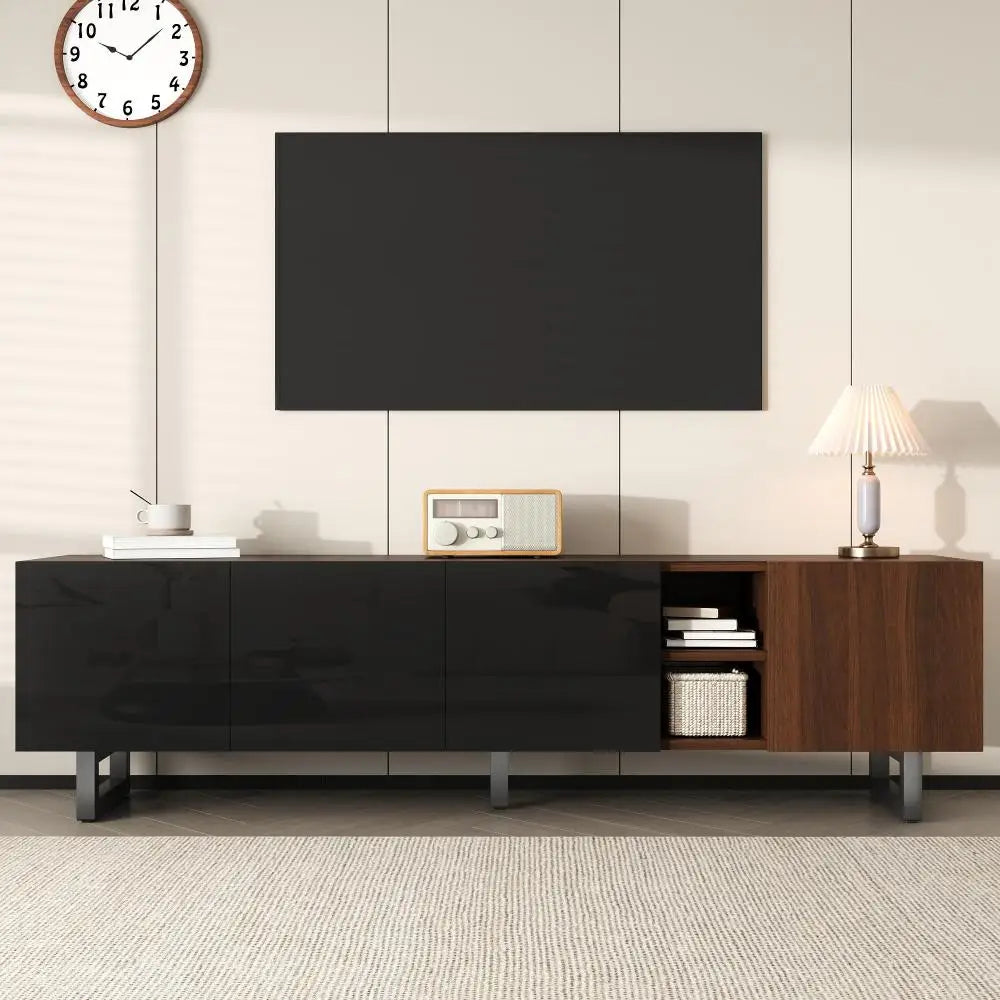 180 X 38 X 50cm Modern Living Room TV Cabinet with Four Doors, TV Panel