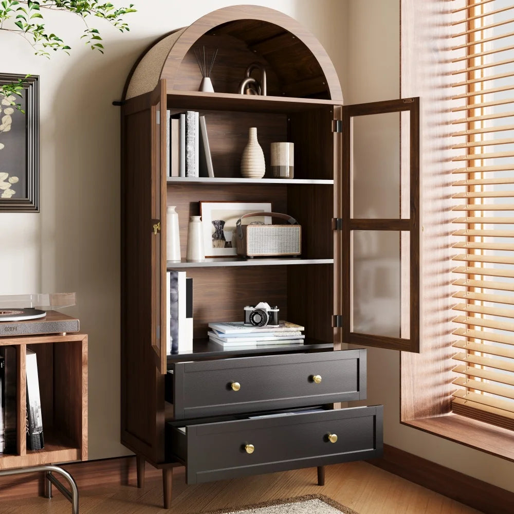 Closet Storage Cabinet with Adjustable Folding Floors