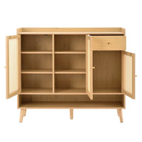 Shoe Cabinet, Shoe Rack with 3 Doors and1 Drawers and 5 Shelves
