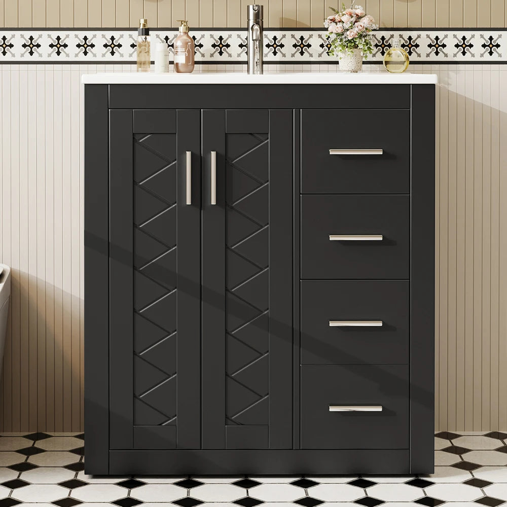 76x46.5x85.5cm Modern Bathroom Cabinet