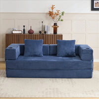 Free Combination Modular Upgrade Boneless Corduroy Floor Mattress Sofa