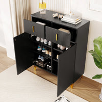 Modern Elegant Sideboard/shoe Cabinet with Structural Panels