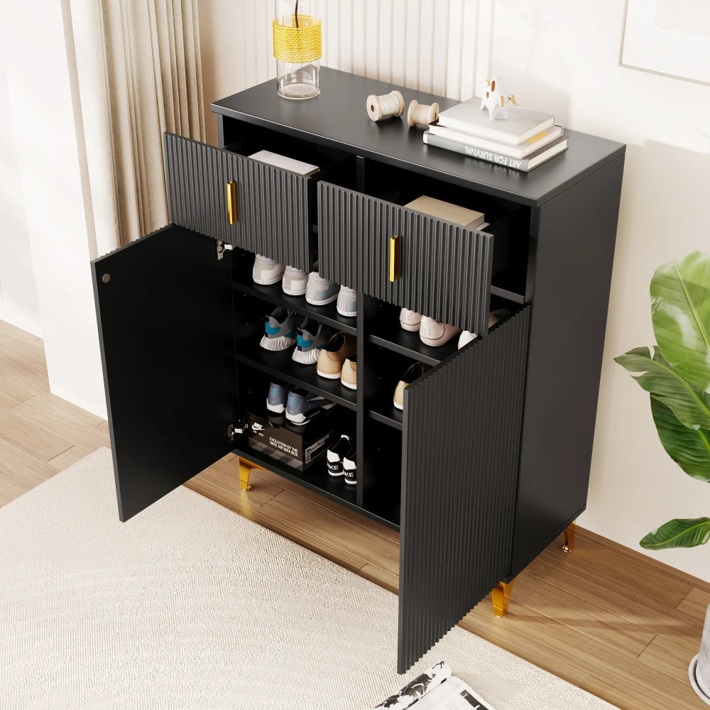 Modern Elegant Sideboard/shoe Cabinet with Structural Panels