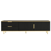 L175×W40×H45cm Modern TV Cabinet, Lowboard, Carved Structure