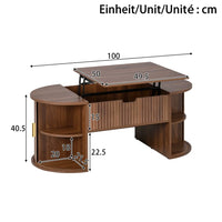 Modern Height Adjustable Coffee Table, for Living Room