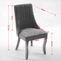 Rayon Cloth Flocking Linen Dining Chairs, Kitchen Dinner Chair