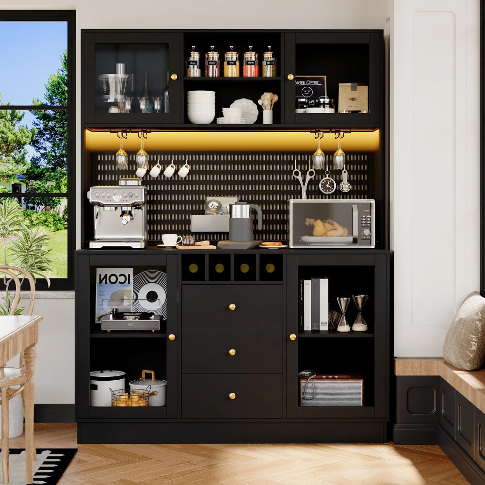 Kitchen Cabinet with Smart LED Lighting