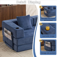 Free Combination Modular Upgrade Boneless Corduroy Floor Mattress Sofa