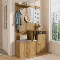 110 X 185, 5 X 37cm Compact Wardrobe, with Mirror and Cushions