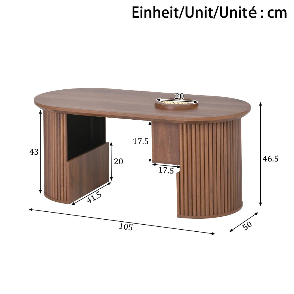 105 X 50 X 46.5cm Modern Retro-style Coffee Table