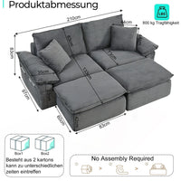 Boneless Cloud Sofa with Sleep Function