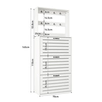 Shoe Cabinet with 3 Doors, Shoe Rack, Shoe Cabinet with Hooks