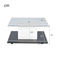 Modern Living Room Coffee Table, High-gloss Glass Coffee Table