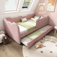 Polstret daybed 90x190 cm med udtræksseng