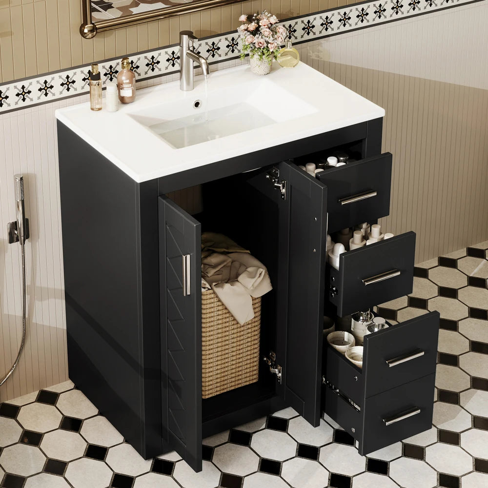 76x46.5x85.5cm Modern Bathroom Cabinet