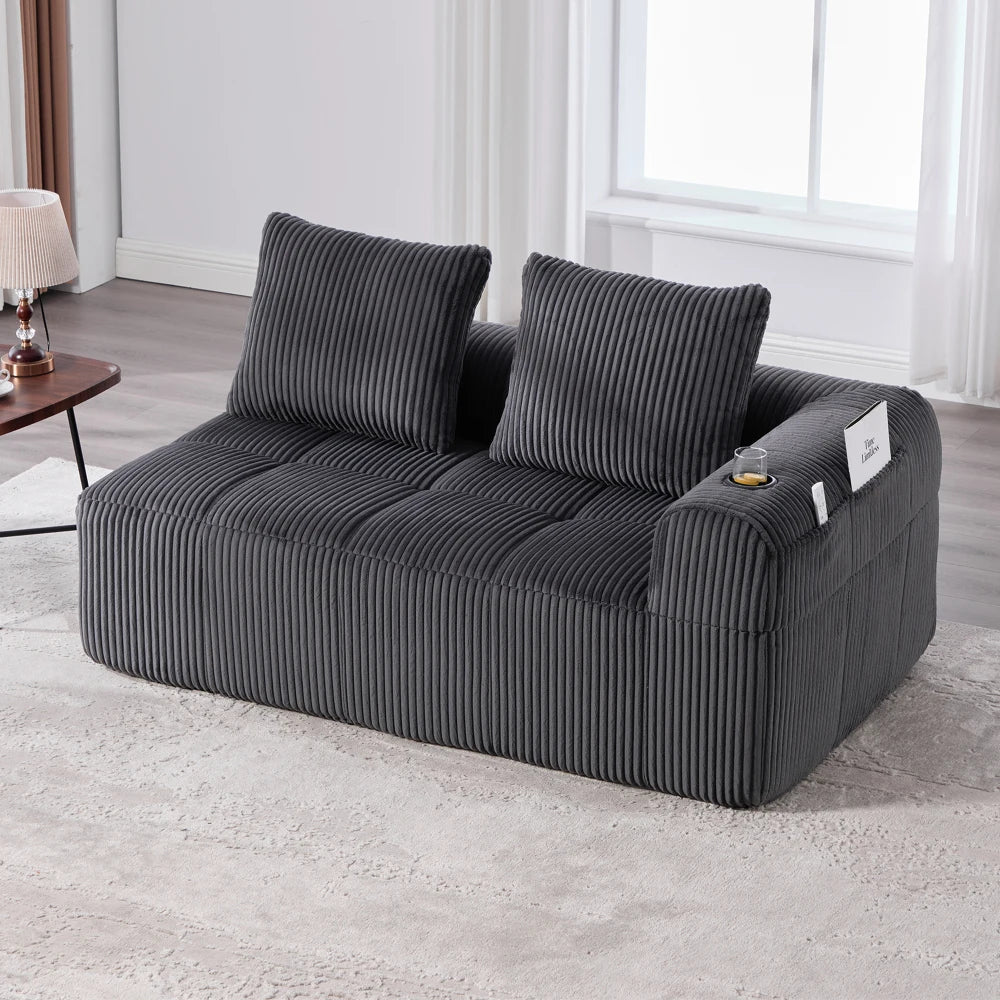 Kompakt modulsofa med sidelomme og kopholder