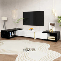 Modern TV Cabinet with Variable Length (140-260 Cm), Rotatable Function
