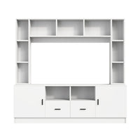 180*35*170cm TV Living Wall Set with Showcase, TV Cabinet Set, 2 Cabinets