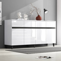 Modern High Gloss Sideboard, Drawers, Highboard
