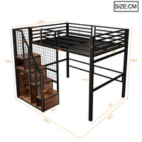 90*200cm & 140*200cm High Bed with Safety Ladder