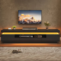 175×38×45cm High Gloss TV Stand Lowboard for Living Room