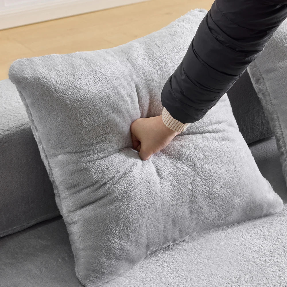 2‑Seat 2‑in‑1 Modern Convertible Sofa, Double‑Use Multi‑Purpose Couch