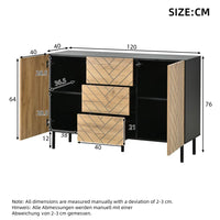 180×33.5×45 Cm Modern Living Room TV Cabinet Locker, TV Lowboard TV Stand