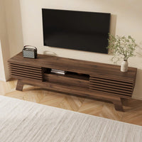 150 X 35 X 44 Cm Tv Lowboard Tv Cabinet, Mdf Laminated Tv Stand with Doors
