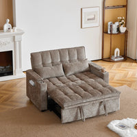 3-i-1 sovesofa 142 cm med justerbar ryg