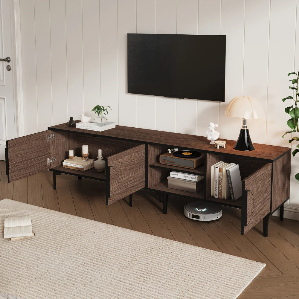 180*35*49cm Lowboard TV Cabinet, TV Stand for Living Room