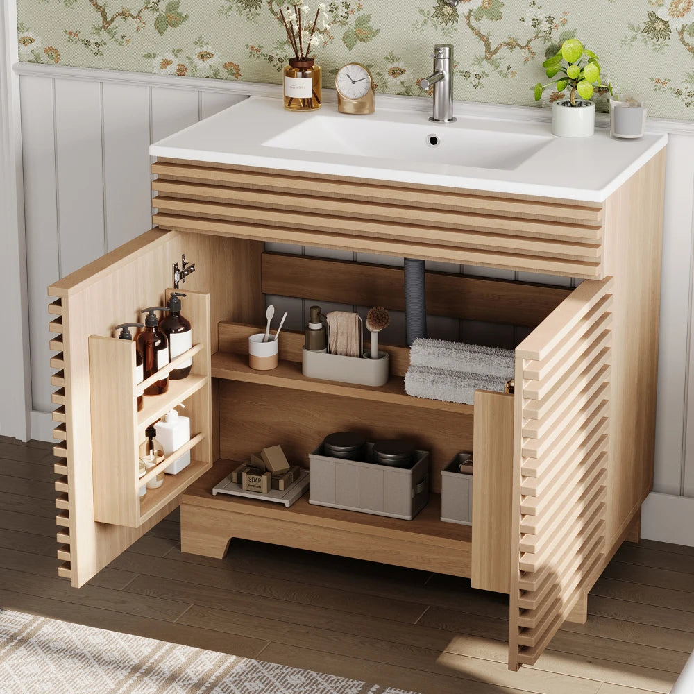 91x46x86, 5cm Freestanding Bathroom Sink