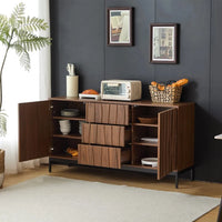 Sideboard 150cm, 3 Drawers, Large Sideboard, Kitchen Cabinet