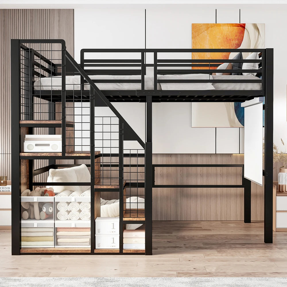 90*200cm & 140*200cm High Bed with Safety Ladder