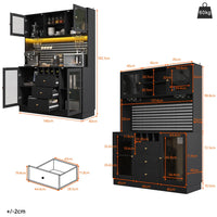 Kitchen Cabinet with Smart LED Lighting