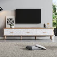 Vintage TV Stand, TV Cabinet Wood TV Table, Living Room Bedroom, Light Wood