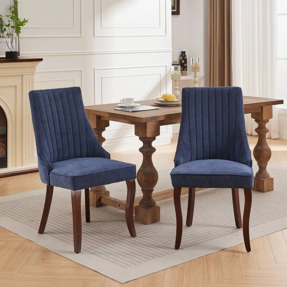 Rayon Cloth Flocking Linen Dining Chairs, Kitchen Dinner Chair