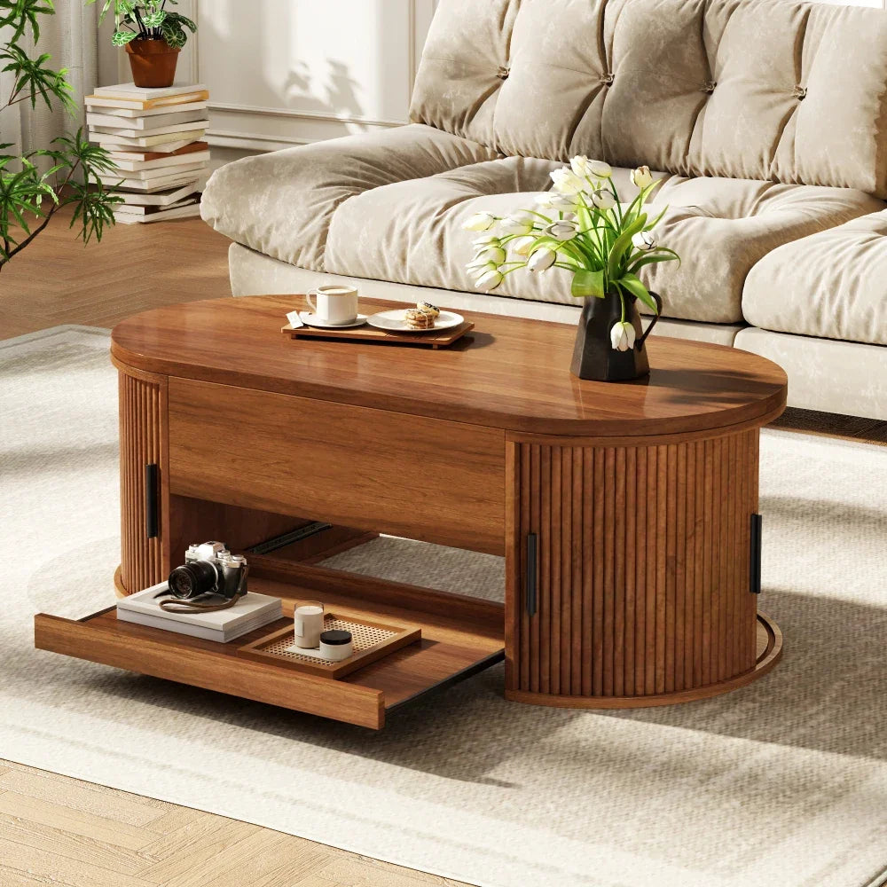 Lift Top Coffee Table with Hidden Storage Space
