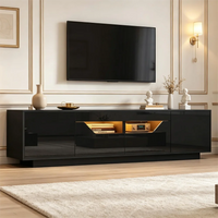 180x40x45cm High‑Gloss TV Stand Lowboard