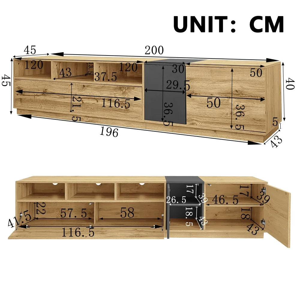 200 Cm Modern TV Stands with A Simple