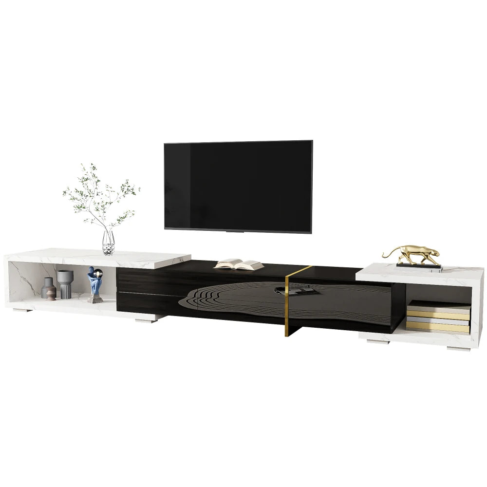 Moderne TV-bord med justerbar længde 140–260 cm