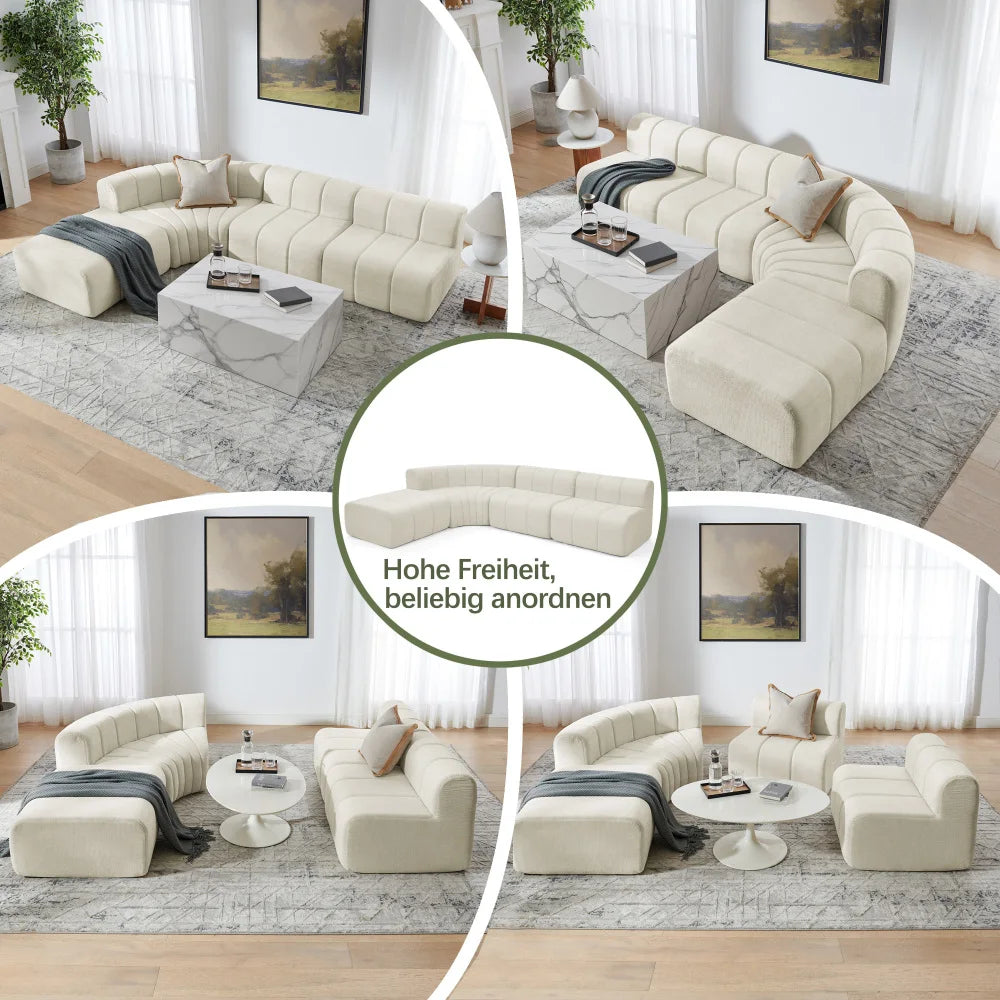 4 Seater Compression Modular Corner Sofa